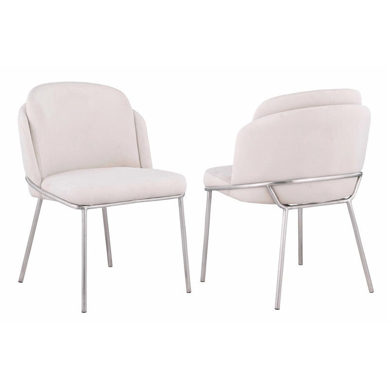 Somette Lacey Curved Back Side Chair, Set of 2