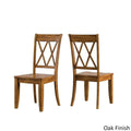 Eleanor Antique Grey Round Top Solid Wood Dining Set - X Back by iNSPIRE Q Classic