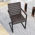 Vendrie Modern Metal Upholstered Dining Chairs by Furniture of America (Set of 2)