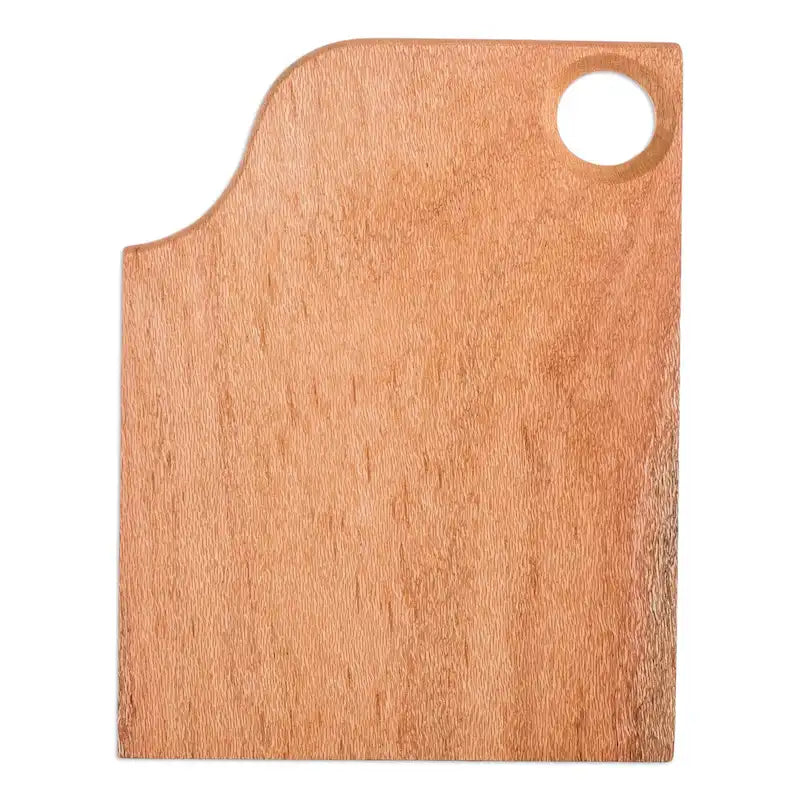 Novica Handmade Vibrant Delicacies Wood Cutting Board