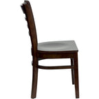 Wooden Slat Back Restaurant Chair (Set of 2)