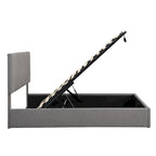 Mordern Upholstered Platform bed with a Hydraulic Storage System