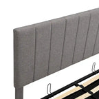 Mordern Upholstered Platform bed with a Hydraulic Storage System