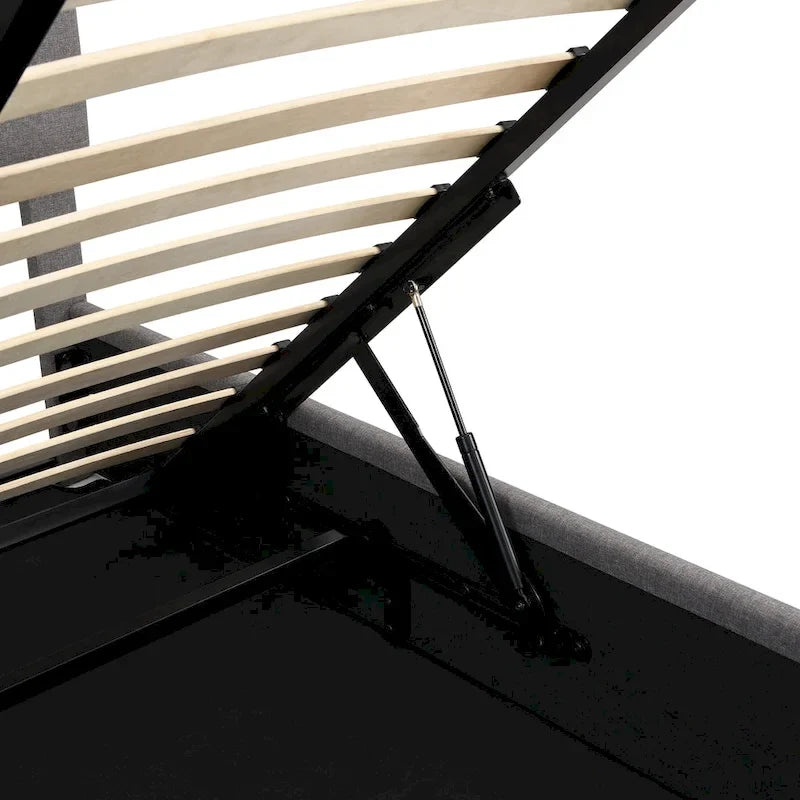 Mordern Upholstered Platform bed with a Hydraulic Storage System