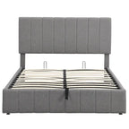 Mordern Upholstered Platform bed with a Hydraulic Storage System