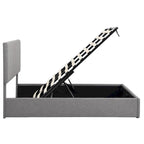 Mordern Upholstered Platform bed with a Hydraulic Storage System