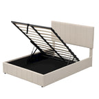 Mordern Upholstered Platform bed with a Hydraulic Storage System