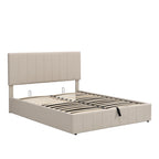 Mordern Upholstered Platform bed with a Hydraulic Storage System