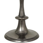 Aluminum Metal Turned Style Accent Table - Black - Roche River Decor - 18W x 18L x 23H