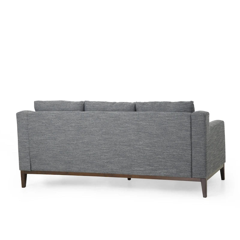Elliston Fabric Contemporary 3-seater Sofa with Accent Pillows by Christopher Knight Home