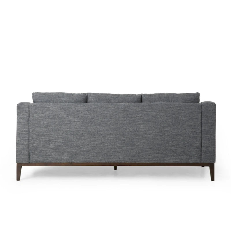 Elliston Fabric Contemporary 3-seater Sofa with Accent Pillows by Christopher Knight Home