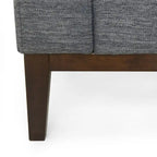 Elliston Fabric Contemporary 3-seater Sofa with Accent Pillows by Christopher Knight Home