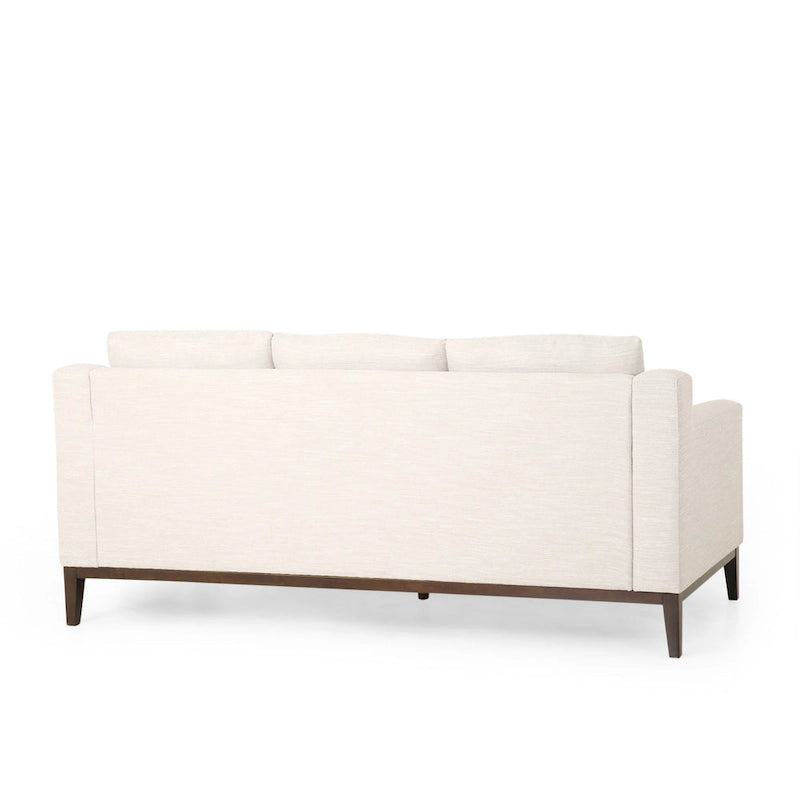 Elliston Fabric Contemporary 3-seater Sofa with Accent Pillows by Christopher Knight Home