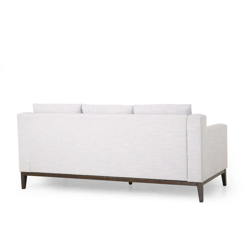 Elliston Fabric Contemporary 3-seater Sofa with Accent Pillows by Christopher Knight Home