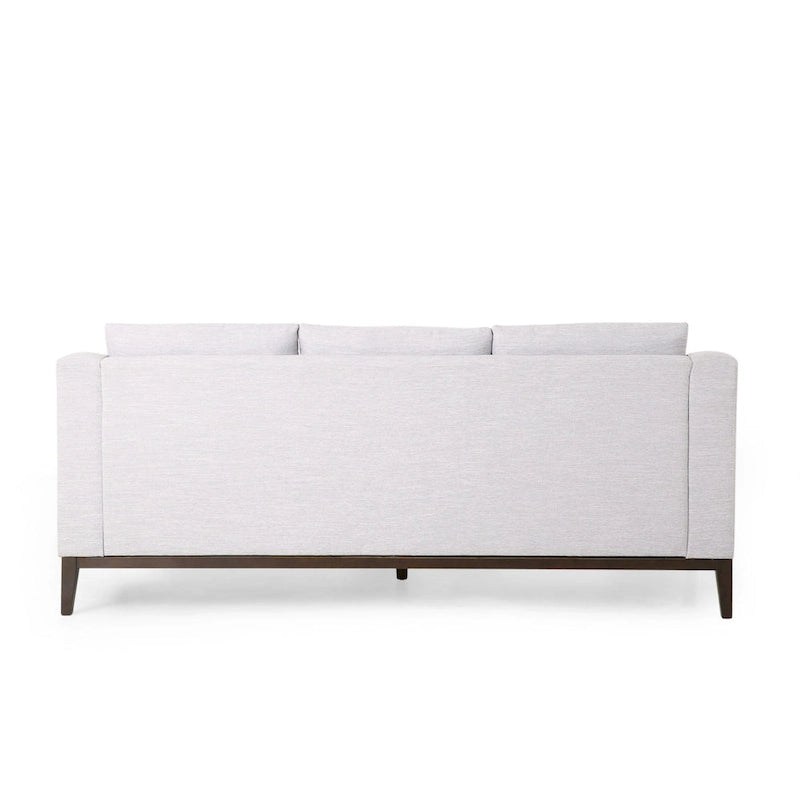 Elliston Fabric Contemporary 3-seater Sofa with Accent Pillows by Christopher Knight Home