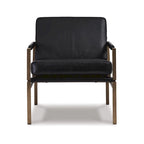 Signature Design by Ashley Puckman Mid Century Modern Leather Accent Chair - 29 W x 31.5 D x 34.25 H