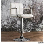 Corvelli Modern Adjustable Swivel Faux Leather Barstool by Furniture of America