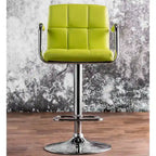 Corvelli Modern Adjustable Swivel Faux Leather Barstool by Furniture of America