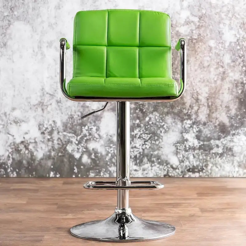 Corvelli Modern Adjustable Swivel Faux Leather Barstool by Furniture of America