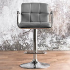 Corvelli Modern Adjustable Swivel Faux Leather Barstool by Furniture of America