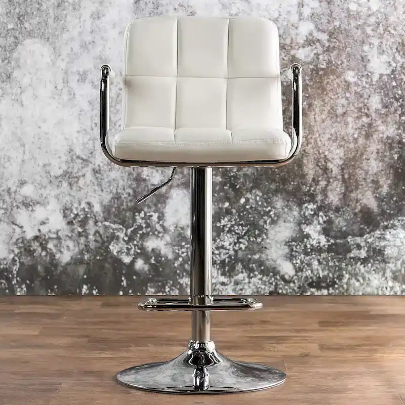 Corvelli Modern Adjustable Swivel Faux Leather Barstool by Furniture of America