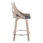 The Gray Barn Charlotte 24 Fixed-Height Counter Stool with Bent Wood Legs (Set of 2)