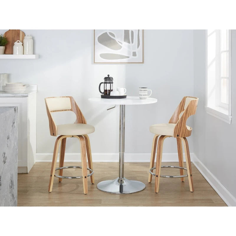 Carson Carrington Alingsas Mid-century Modern Counter Stool (Set of 2)