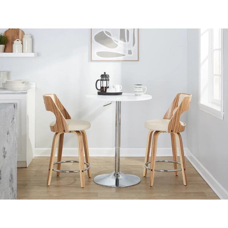 Carson Carrington Alingsas Mid-century Modern Counter Stool (Set of 2)