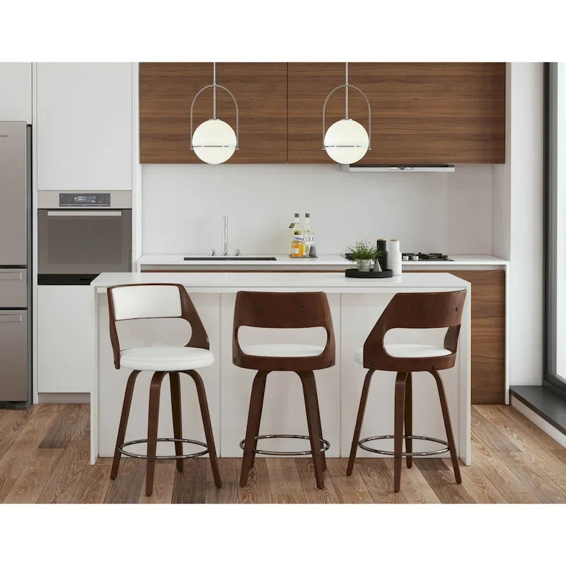 Carson Carrington Alingsas Mid-century Modern Counter Stool (Set of 2)