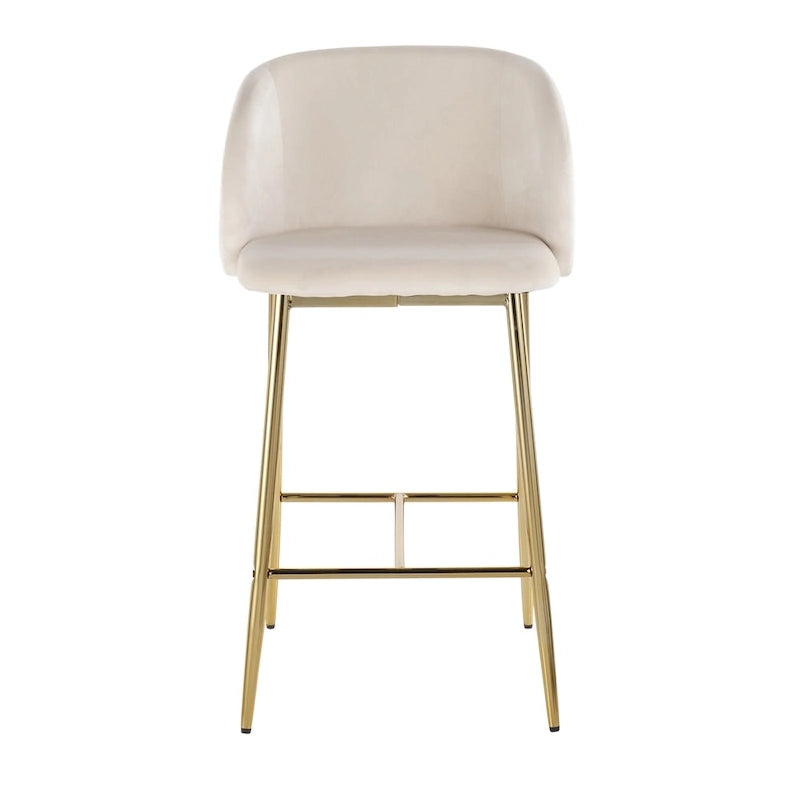 Silver Orchid Harding Velvet Counter Stool (Set of 2)