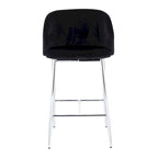 Silver Orchid Harding Velvet Counter Stool (Set of 2)