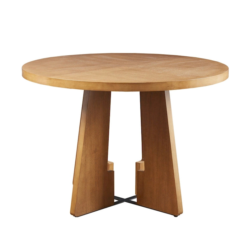INK+IVY Kennedy 44 Round Dining Table - Pecan