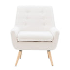 Arlo White Faux Sherpa Accent Chair