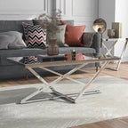 Marchat Glam Chrome 47-inch Mirror Top Coffee Table by Furniture of America