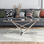 Marchat Glam Chrome 47-inch Mirror Top Coffee Table by Furniture of America