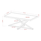 Marchat Glam Chrome 47-inch Mirror Top Coffee Table by Furniture of America