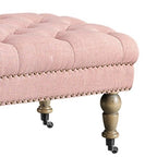 Copper Grove Pereislav 62-inch Tufted Pink Bench