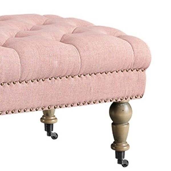 Copper Grove Pereislav 62-inch Tufted Pink Bench