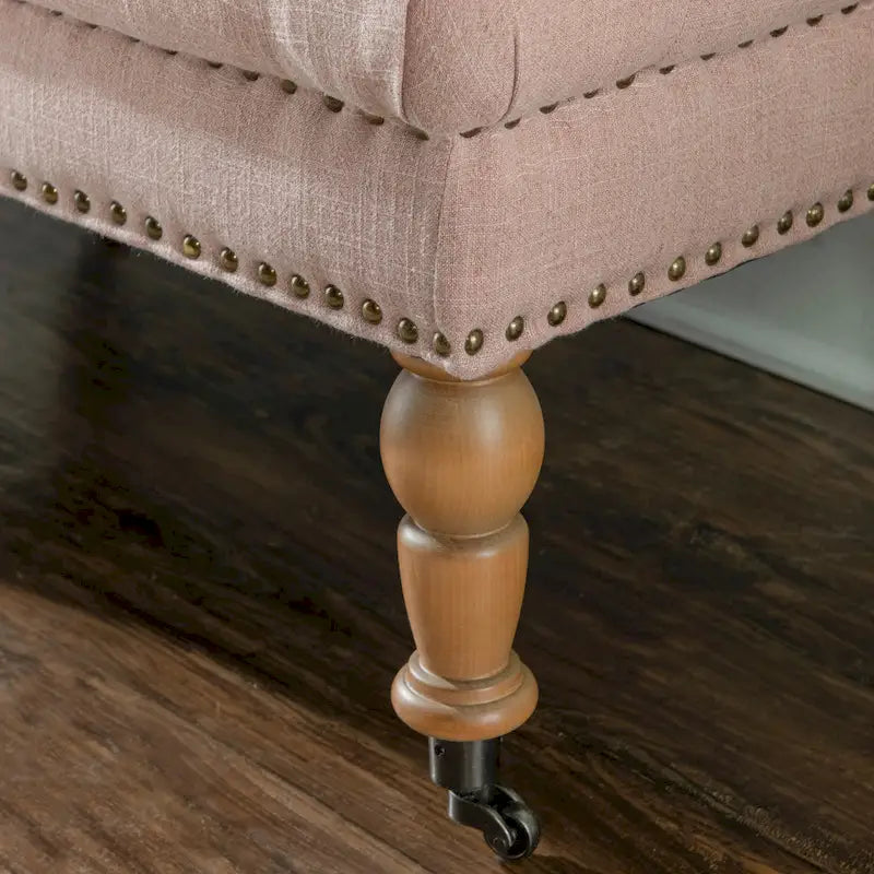 Copper Grove Pereislav 62-inch Tufted Pink Bench