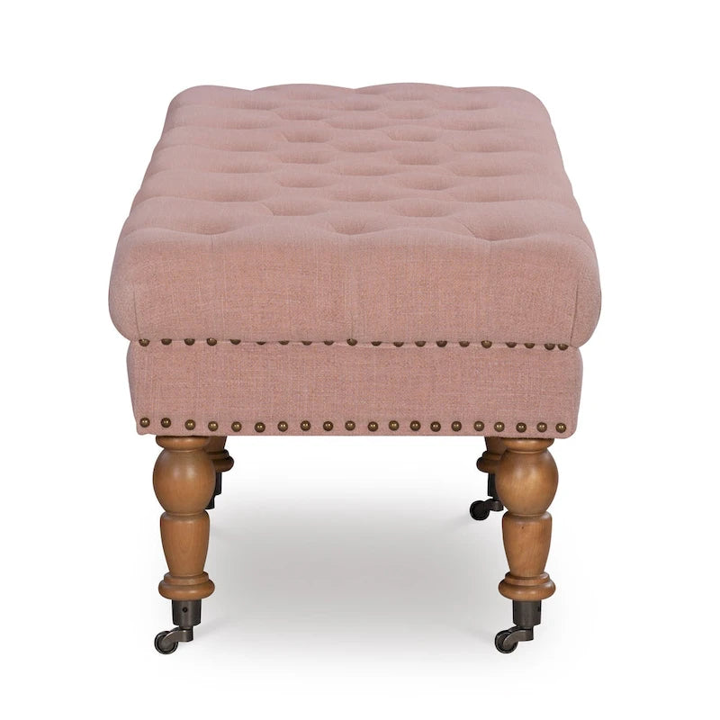 Copper Grove Pereislav 62-inch Tufted Pink Bench