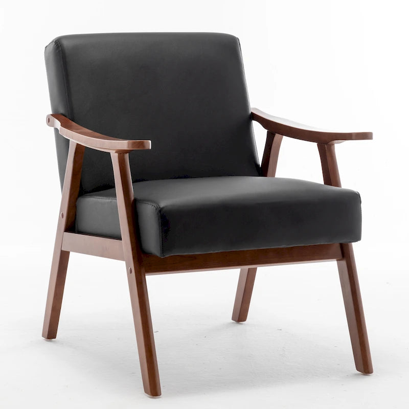 Cedrice 26.37 Wide Faux Leather Accent Chair