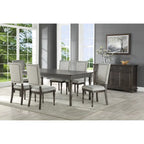 Steve Silver Lockwood 80-Inch Wooden Dining Table - Grey