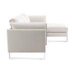 Morden Fort L-Shaped Sofa Sectional Faux Leather Couch for Living Room