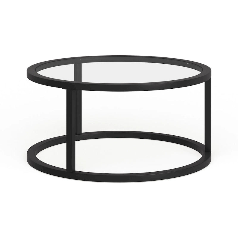 Silver Orchid Stossel Round Metal Coffee Table