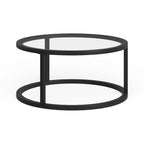 Silver Orchid Stossel Round Metal Coffee Table
