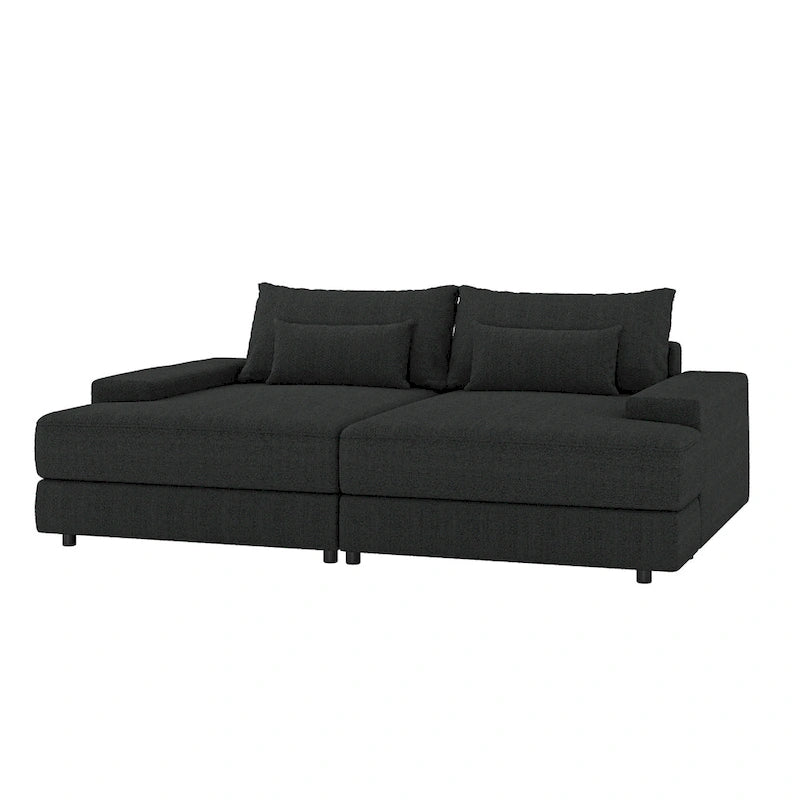 Conradus Modren Oversize 57 Deep Square Arm Sofa by HULALA HOME