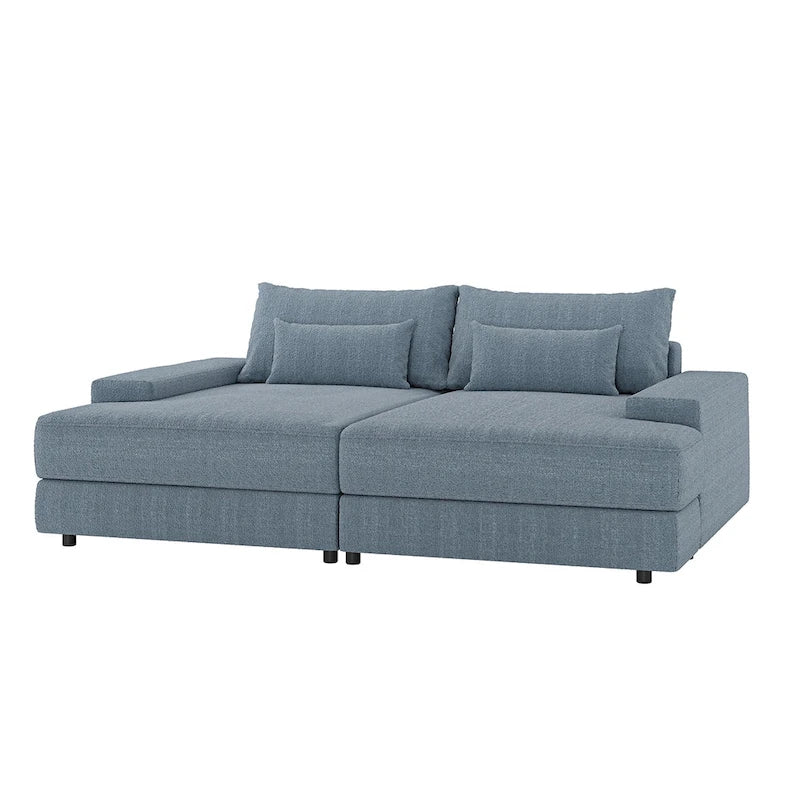 Conradus Modren Oversize 57 Deep Square Arm Sofa by HULALA HOME