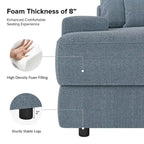 Conradus Modren Oversize 57 Deep Square Arm Sofa by HULALA HOME