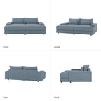 Conradus Modren Oversize 57 Deep Square Arm Sofa by HULALA HOME