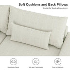 Conradus Modren Oversize 57 Deep Square Arm Sofa by HULALA HOME